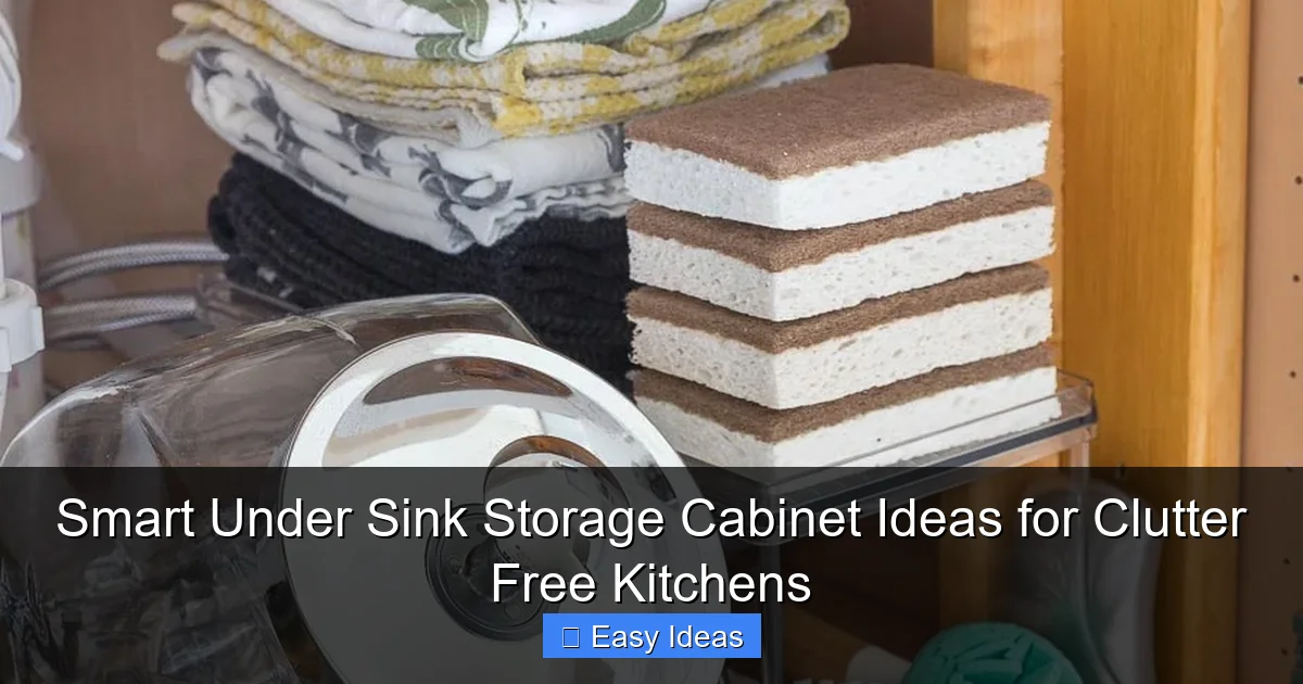 Smart Under Sink Storage Cabinet Ideas for Clutter Free Kitchens