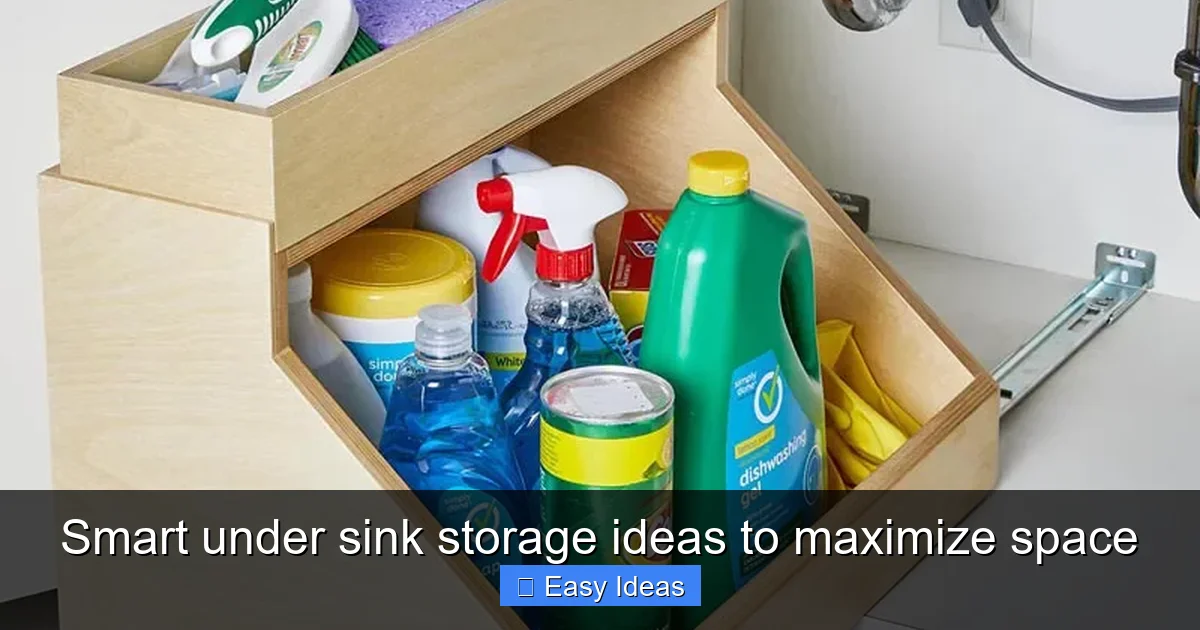 Smart under sink storage ideas to maximize space