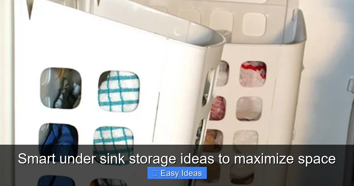 Smart under sink storage ideas to maximize space