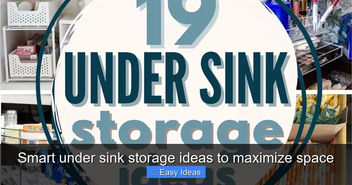 Smart under sink storage ideas to maximize space