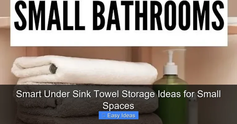 Smart Under Sink Towel Storage Ideas for Small Spaces