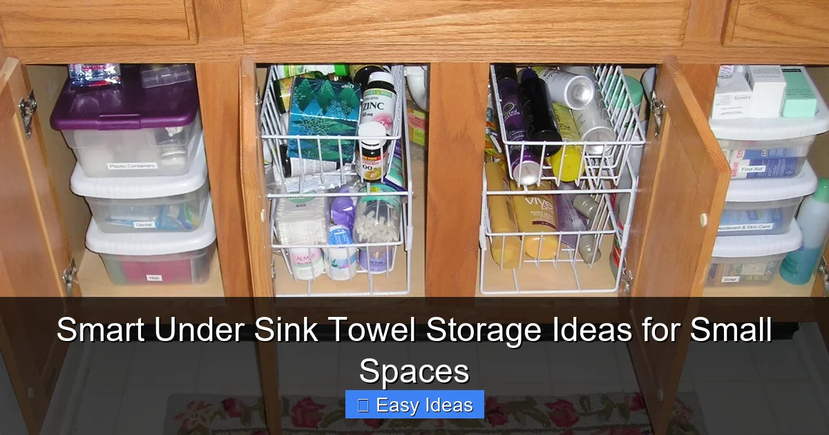 Smart Under Sink Towel Storage Ideas for Small Spaces