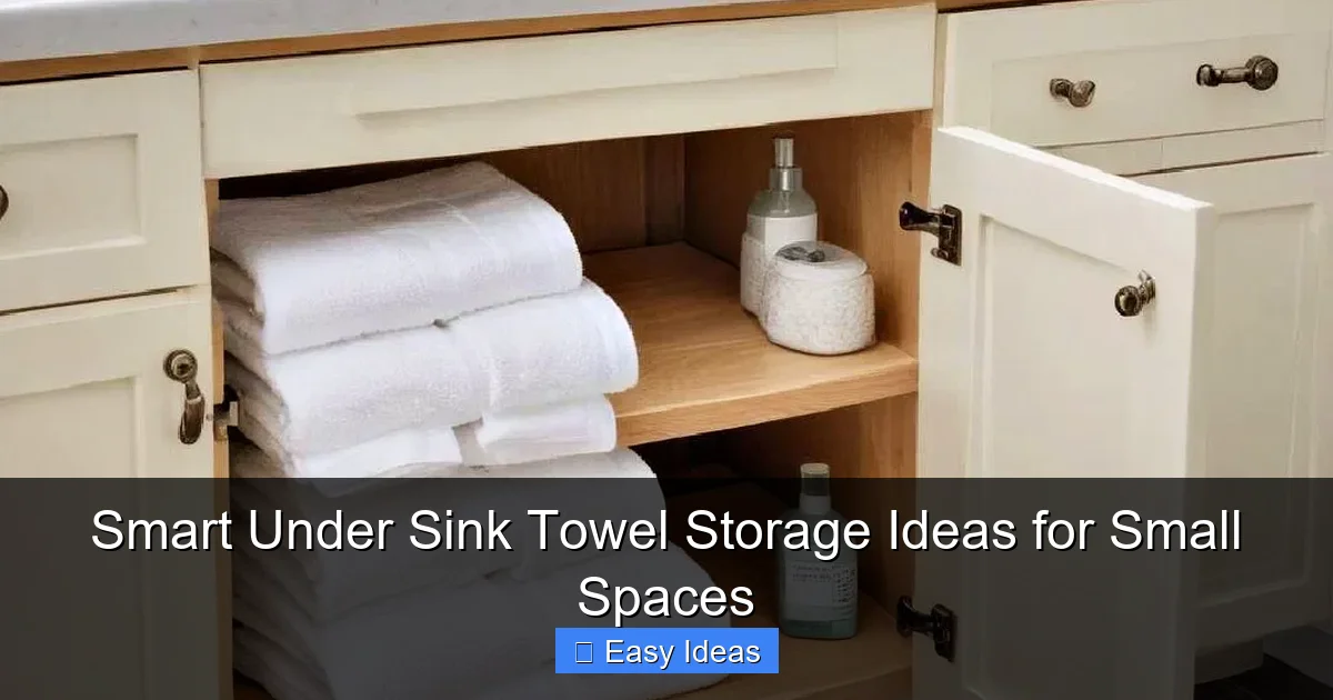 Smart Under Sink Towel Storage Ideas for Small Spaces