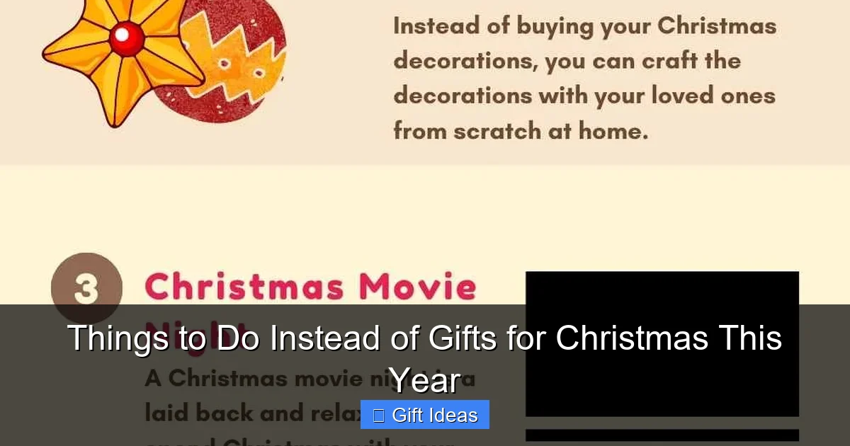 Things to Do Instead of Gifts for Christmas This Year