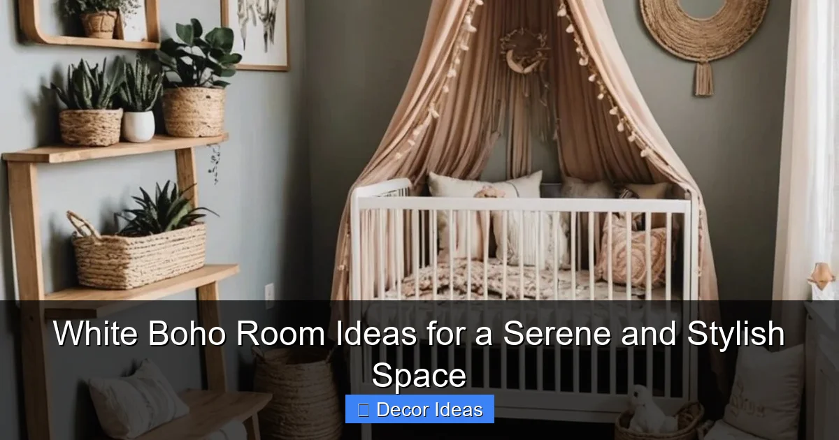 White Boho Room Ideas for a Serene and Stylish Space