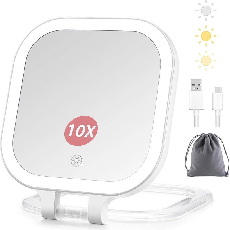 Travel 7-Inch LED Makeup Mirror