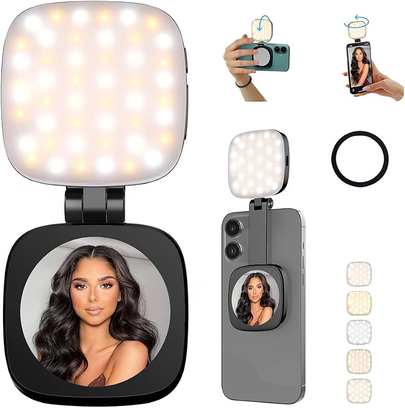 Magnetic Selfie Light Compatible with MagSafe - Rechargeable LED Fill 