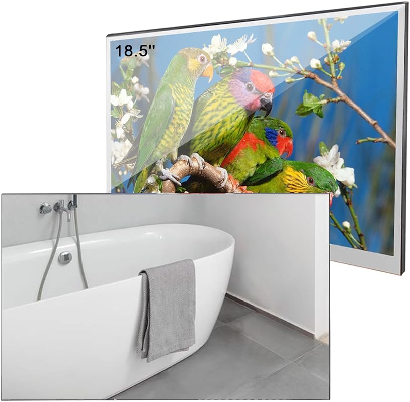 18.5 Inch Smart Mirror TV for Bathroom with Waterproof Android System,