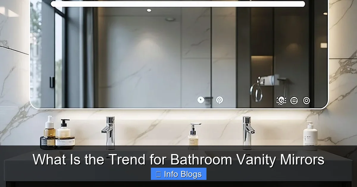 What Is the Trend for Bathroom Vanity Mirrors