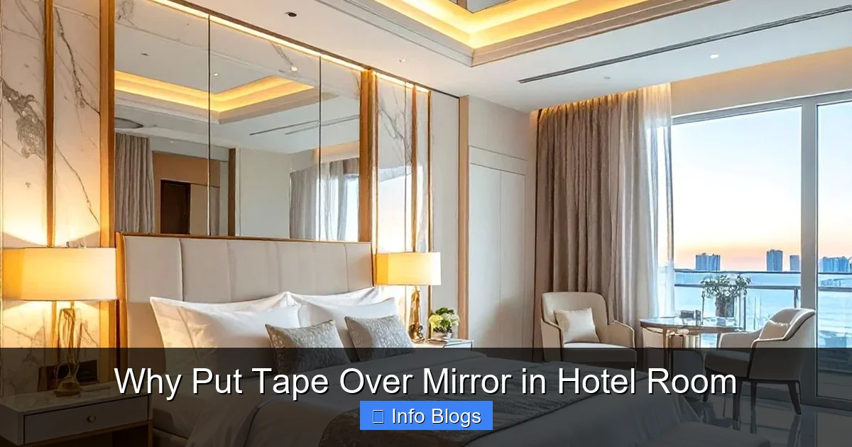 Why Put Tape Over Mirror in Hotel Room