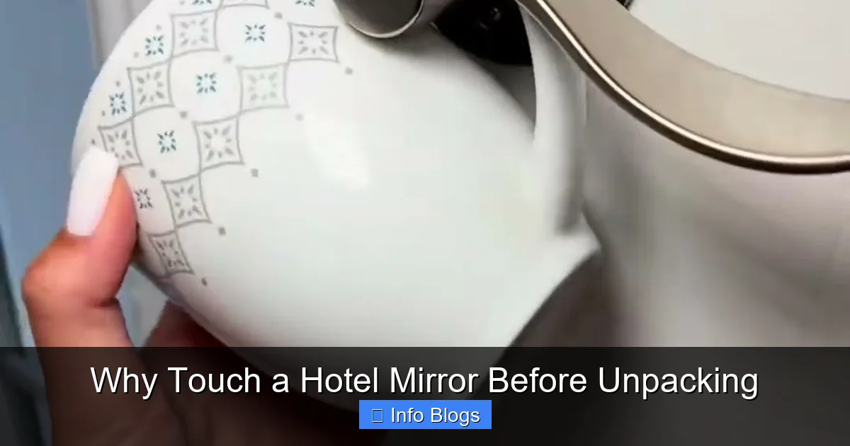 Why Touch a Hotel Mirror Before Unpacking